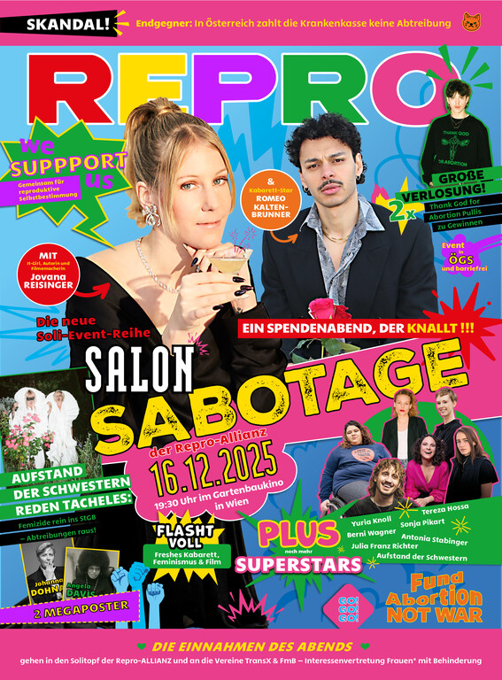 Salon Sabotage Poster im Gartenbaukino